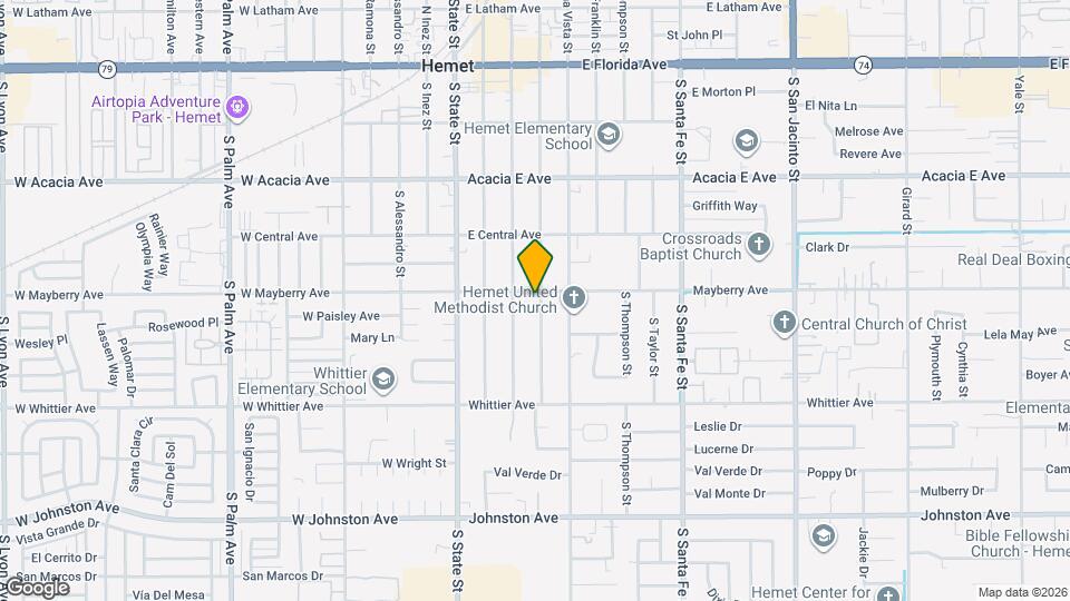 375 Mayberry Ave Map and Location Details