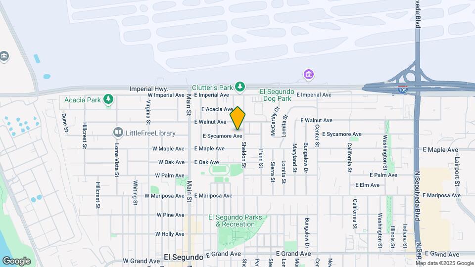 417 E Sycamore Ave Map and Location Details