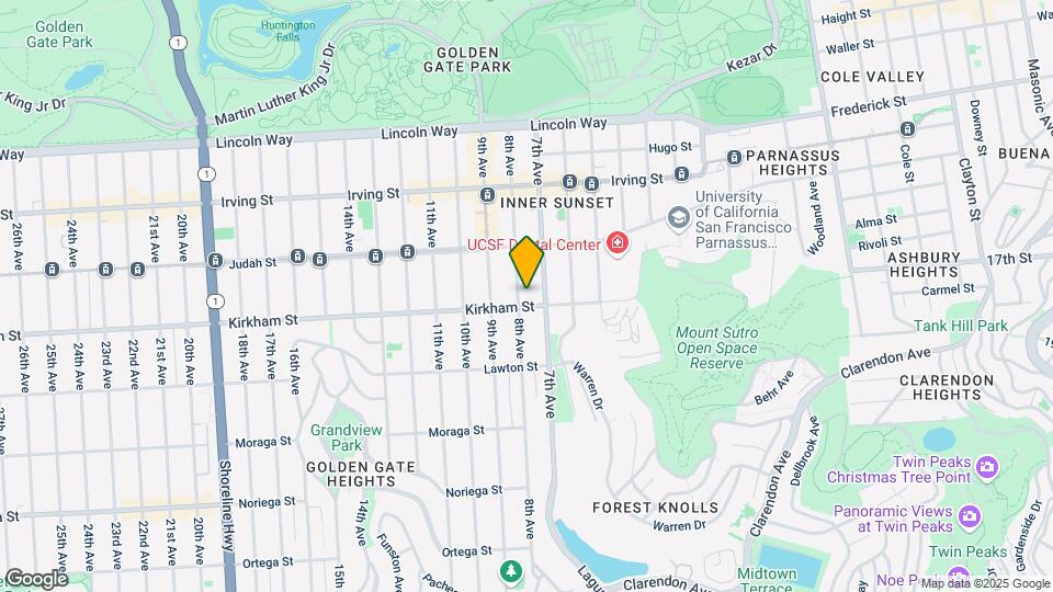 338 Kirkham St Map and Location Details