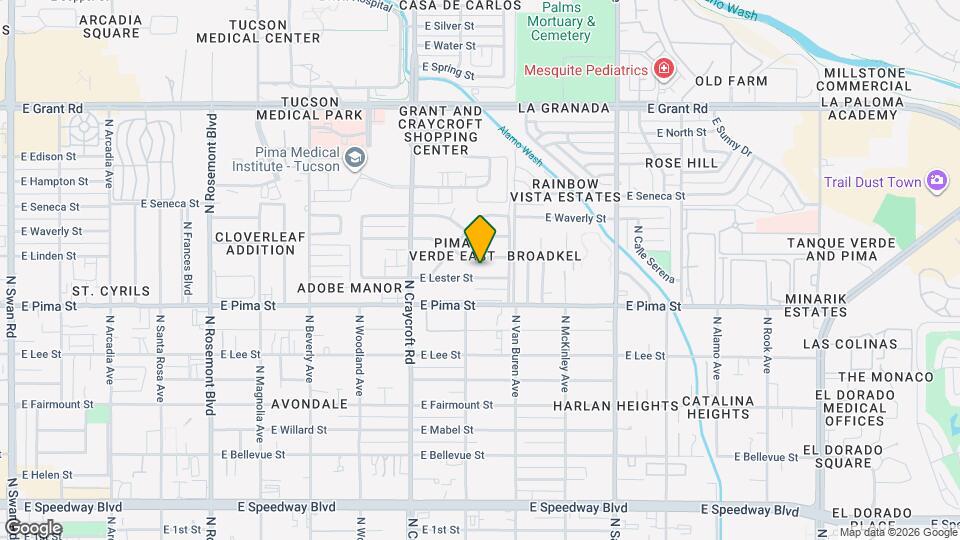 5621 E Lester St Map and Location Details