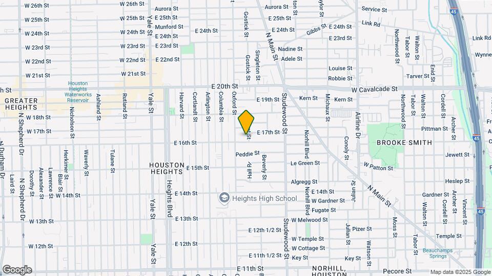 1607 Blount St Map and Location Details