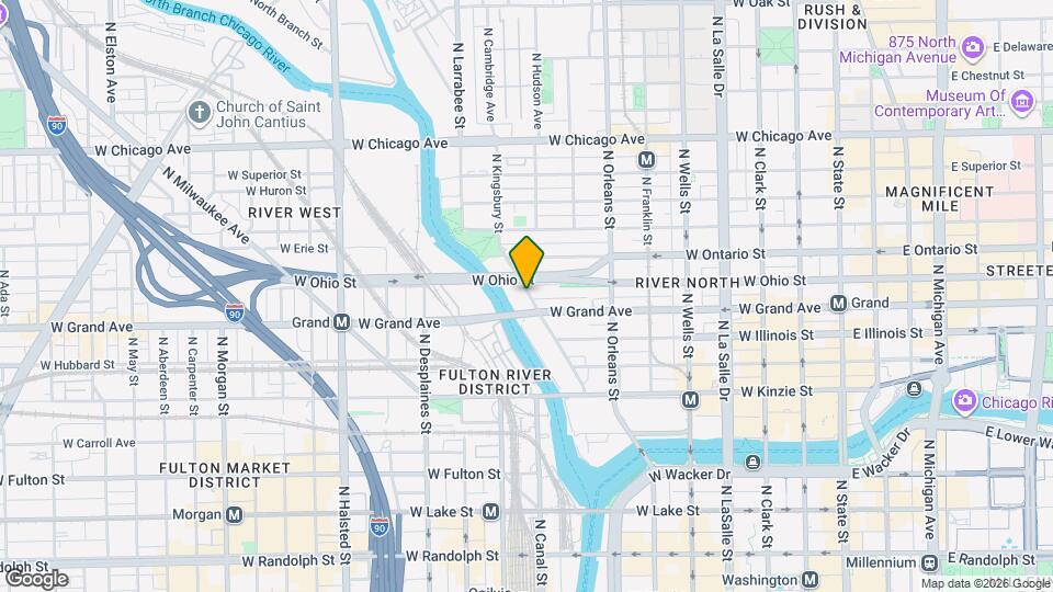 558 N Kingsbury St Map and Location Details