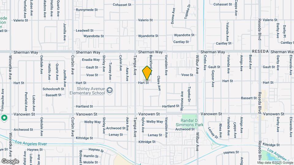 19243 Hart St Map and Location Details