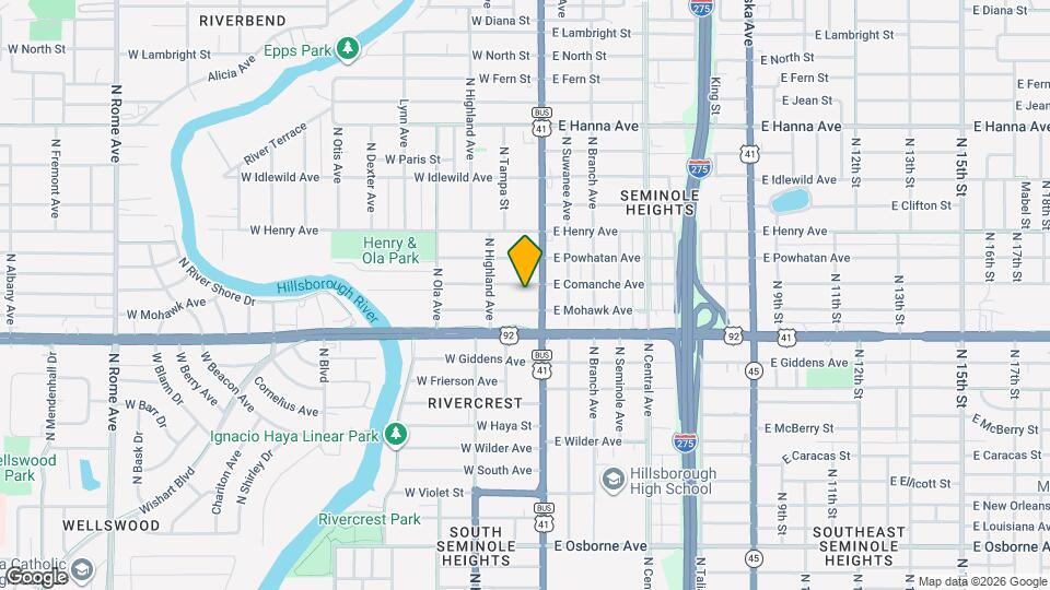 108 W Comanche Ave Map and Location Details