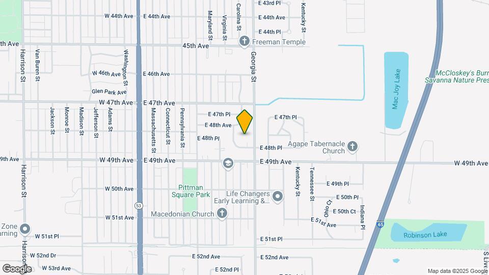 744 E 48th Pl Map and Location Details