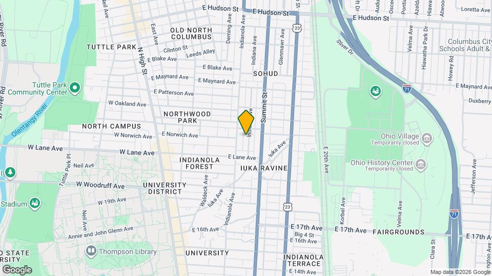 2143 Indiana Ave Map and Location Details
