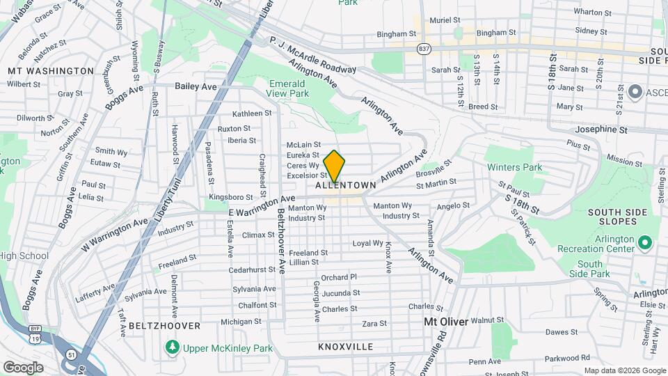 757 E Warrington Ave Map and Location Details