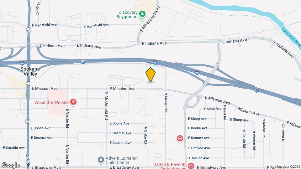 13507 E Mission Ave Mapa y Detalles de la Ubicación