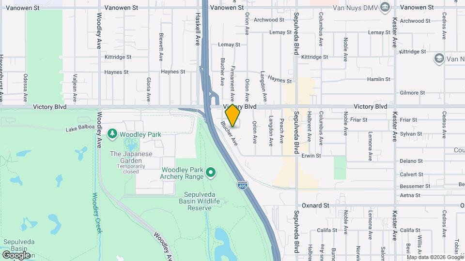 15524 Sylvan St Map and Location Details