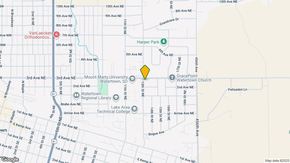 1306 3rd Ave NE Map and Location Details
