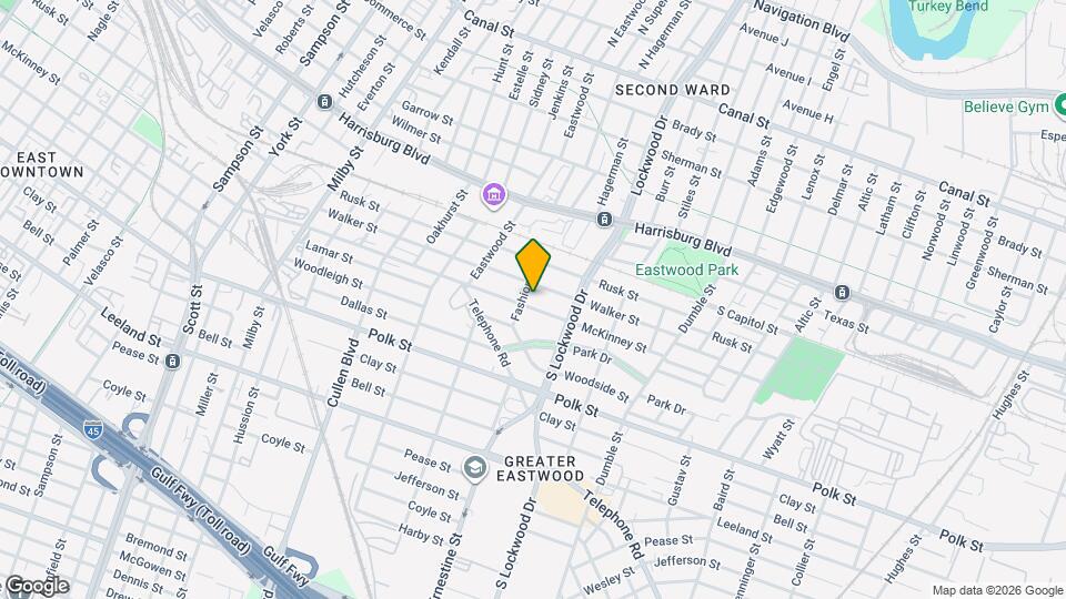 4503 McKinney St Map and Location Details