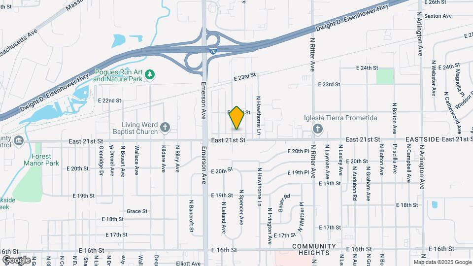 2107 N Spencer Ave Map and Location Details