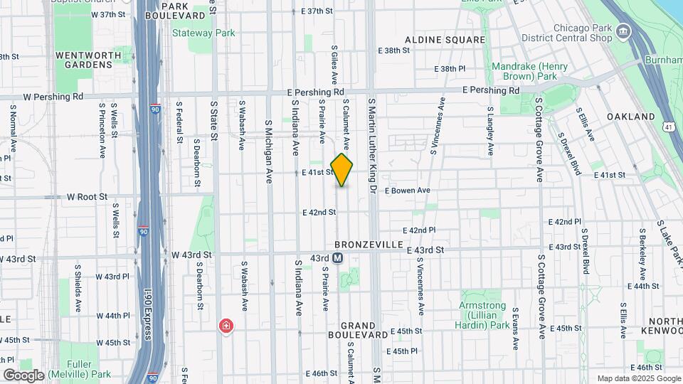 4126 S Calumet Ave, Unit Garden Map and Location Details