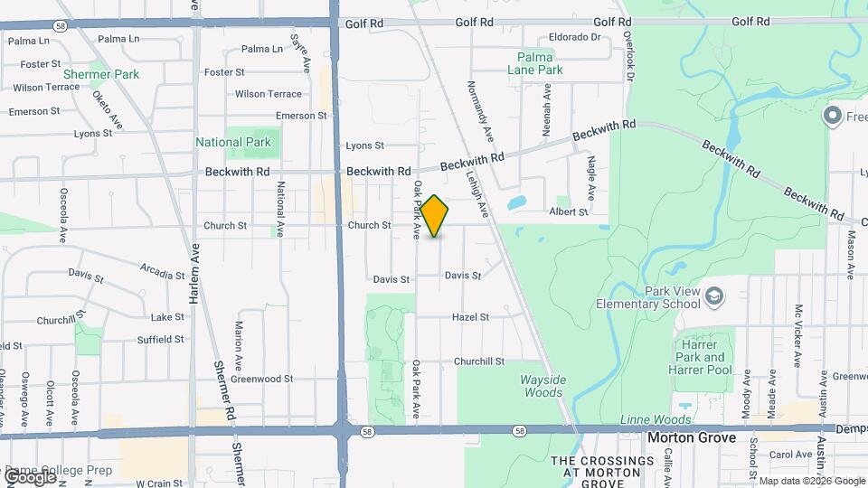 9128 Birch Ave Map and Location Details