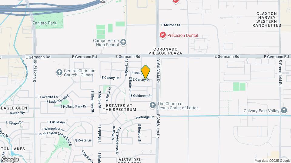1521 E Canary Dr Map and Location Details