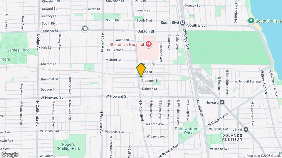 929 Brummel St Map and Location Details