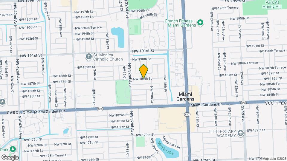 3010 NW 187th St Map and Location Details