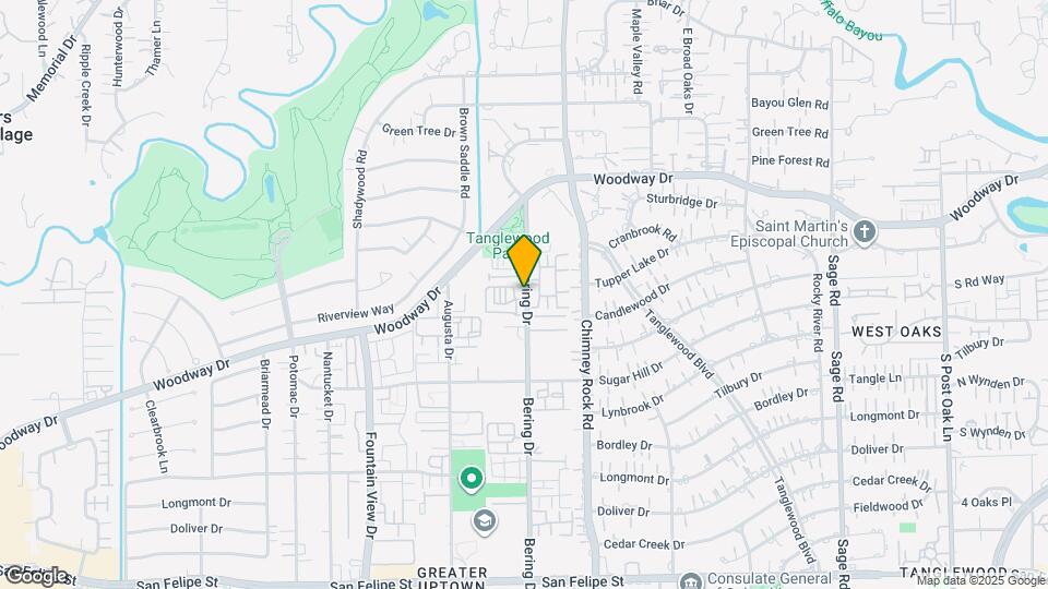 702 Bering Dr Map and Location Details