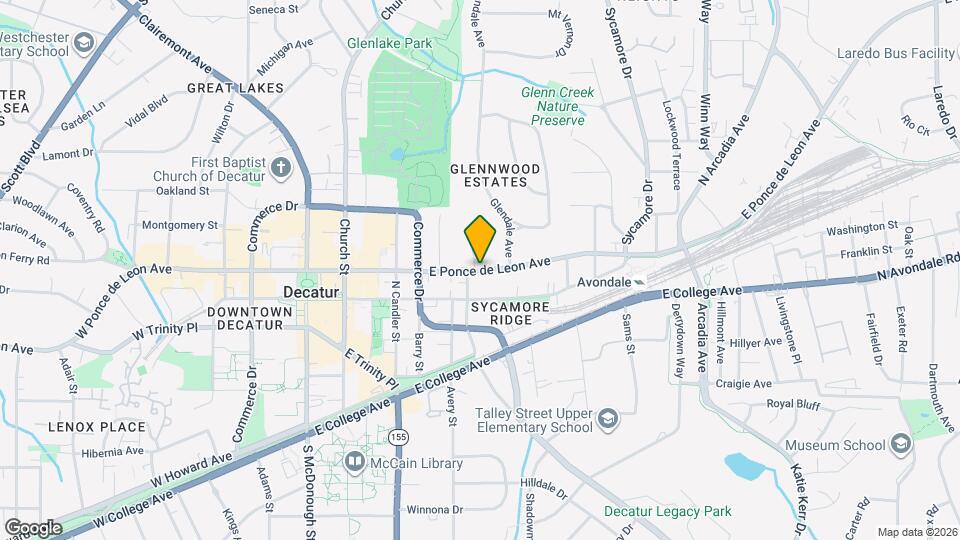 510 E Ponce de Leon Ave Map and Location Details