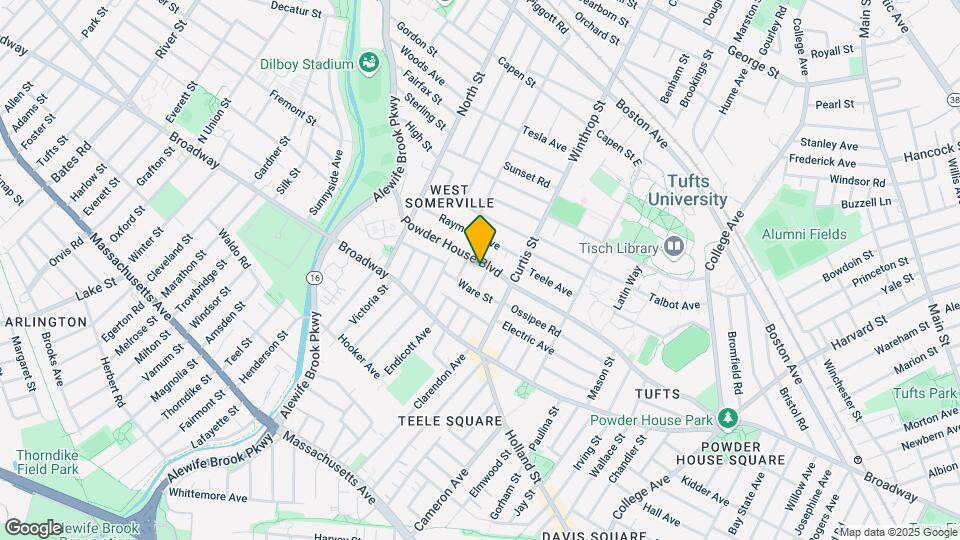 186 Powder House Blvd, Unit 2 Map and Location Details