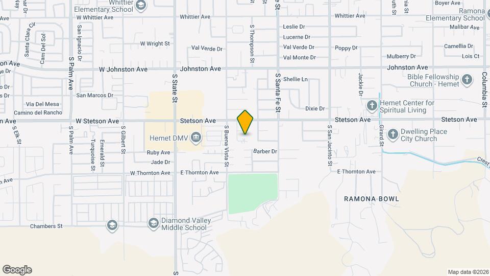 640 Vista Del Monte Map and Location Details