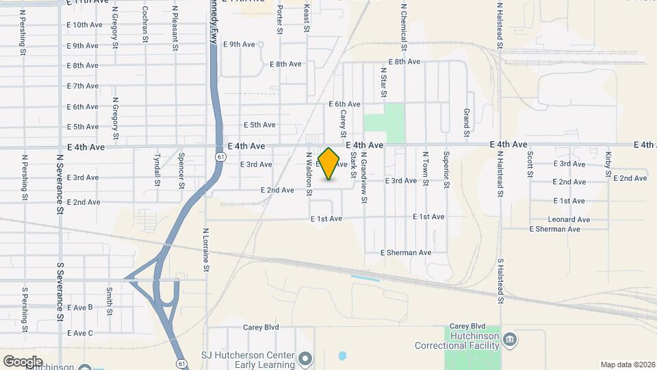 1722 E 2nd Ave Map and Location Details