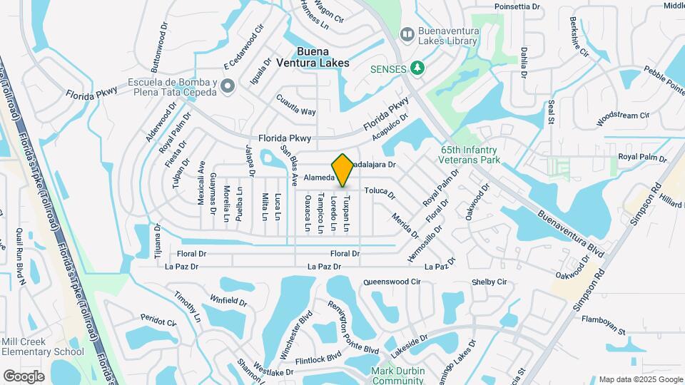 142 Toluca Dr Map and Location Details