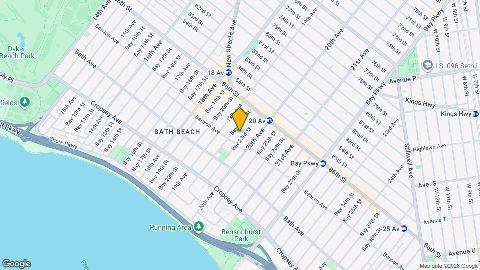 76 Bay 23rd St Map and Location Details