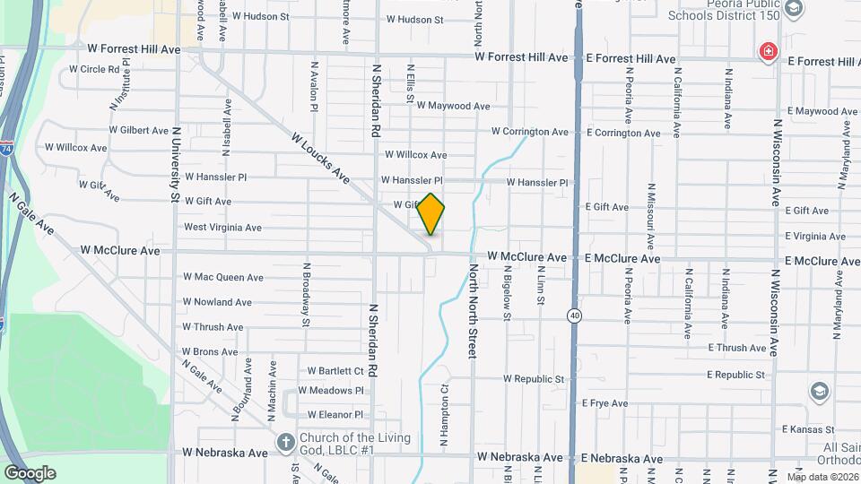 513 W Loucks Ave Map and Location Details