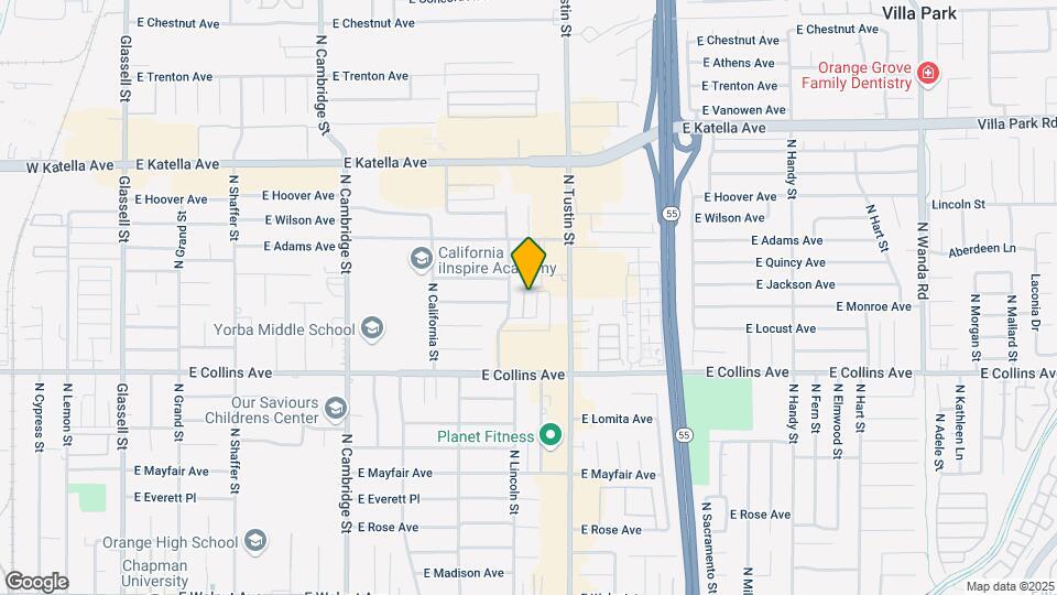 1036 N Shattuck Pl Map and Location Details