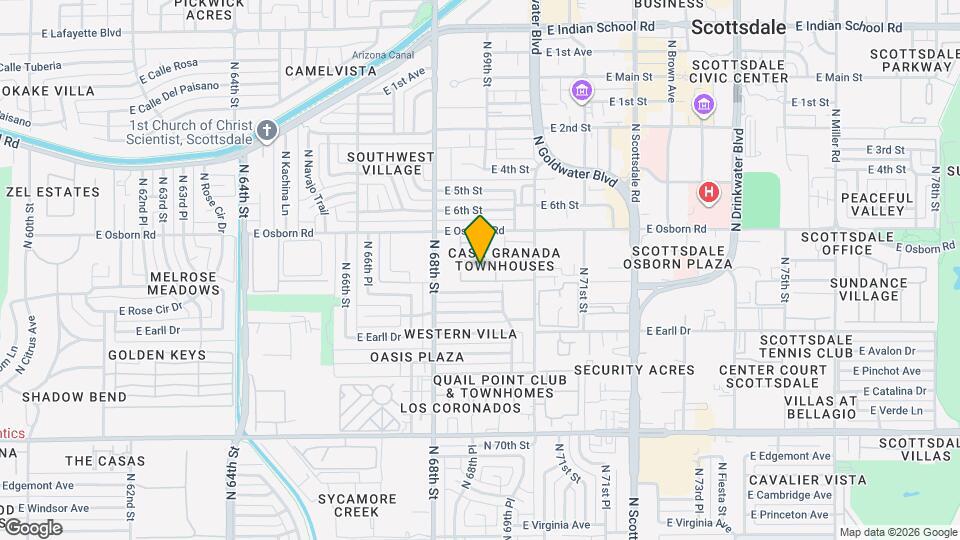 6853 E Osborn Rd Mapa y Detalles de la Ubicación