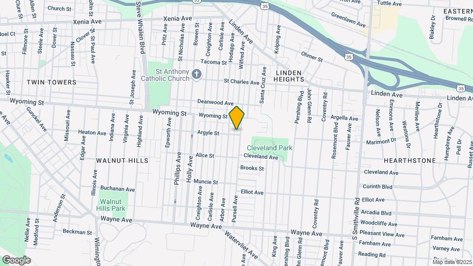 1029 Pursell Ave Mapa y Detalles de la Ubicación