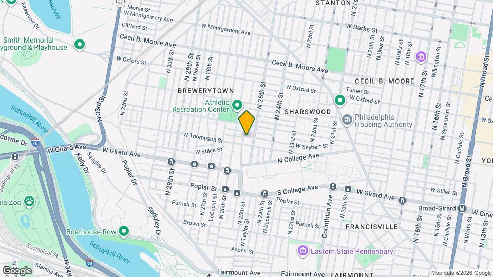 2514 W Seybert St Map and Location Details