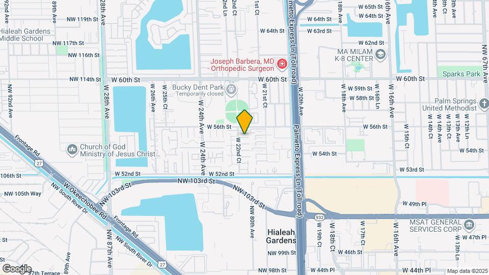 5511 W 22nd Ct Map and Location Details