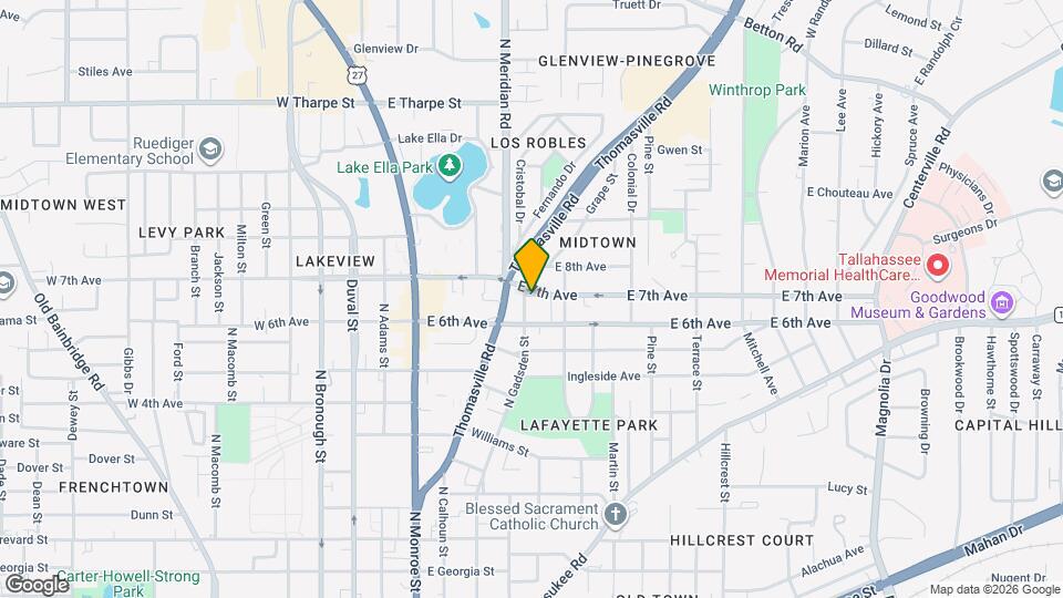 409 E 7th Ave Map and Location Details