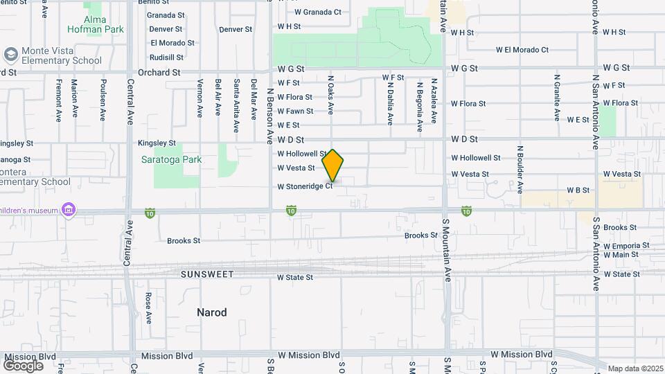 1365 W B St Map and Location Details