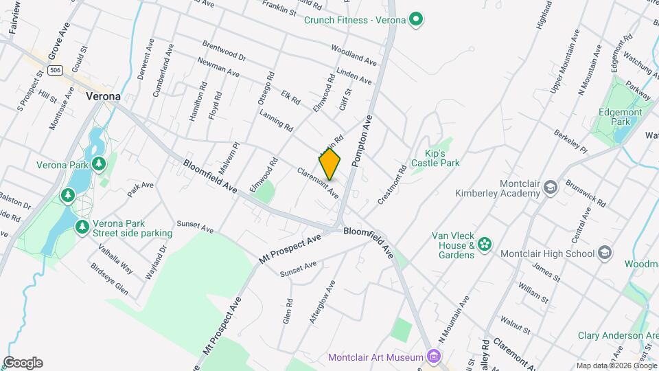 72 Claremont Ave Map and Location Details