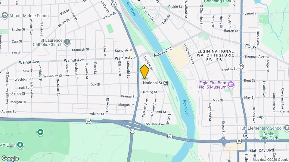 164 Oak St Map and Location Details