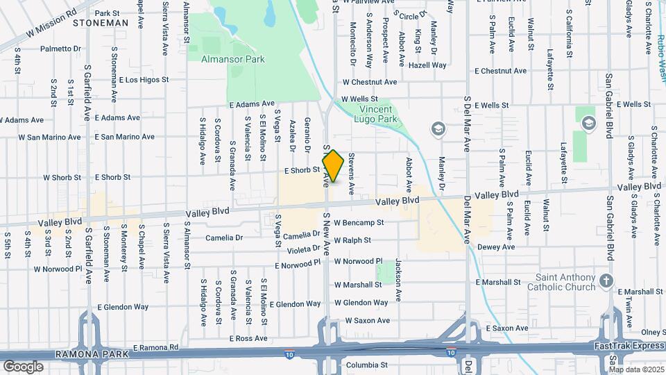 1548 S New Ave Map and Location Details