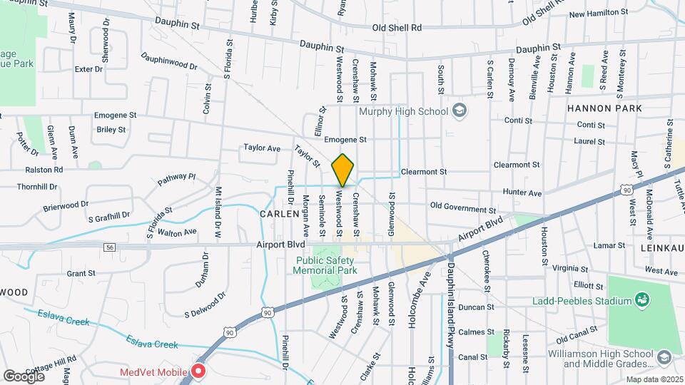 213 Westwood St, Unit B Map and Location Details