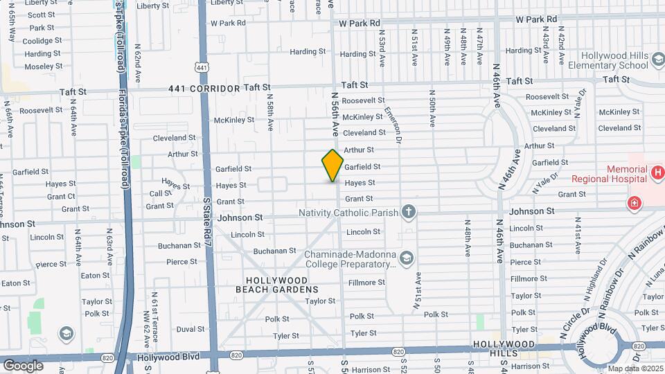 5604 Hayes St Map and Location Details