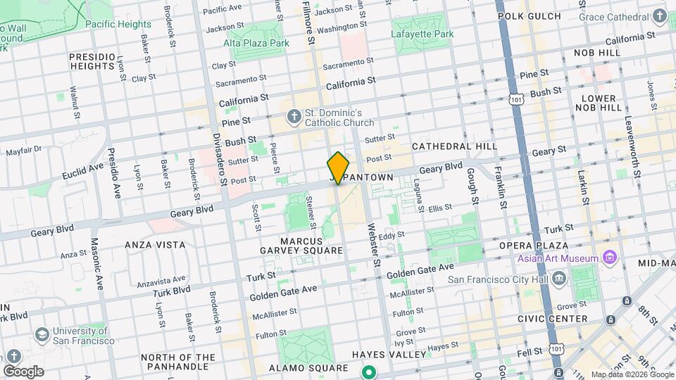 1548-1560 Fillmore St Map and Location Details