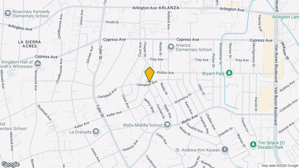 10027 Campbell Ave Map and Location Details