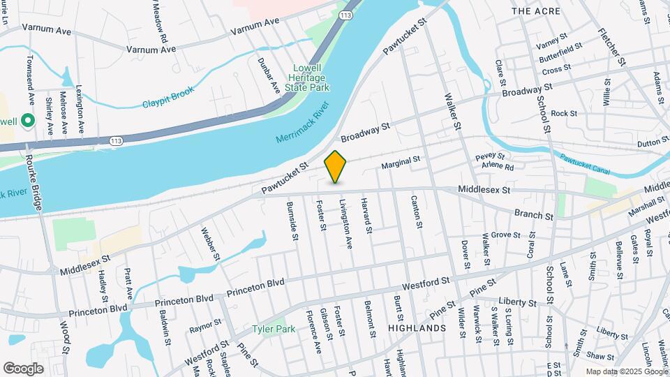 1301 Middlesex St Mapa y Detalles de la Ubicación