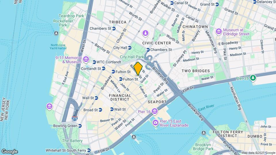 45 Beekman St, Unit 4N Map and Location Details