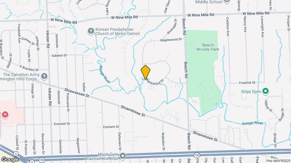 21885 Maplewood Dr Mapa y Detalles de la Ubicación