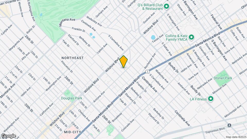 1252 Franklin St, Unit #D Map and Location Details