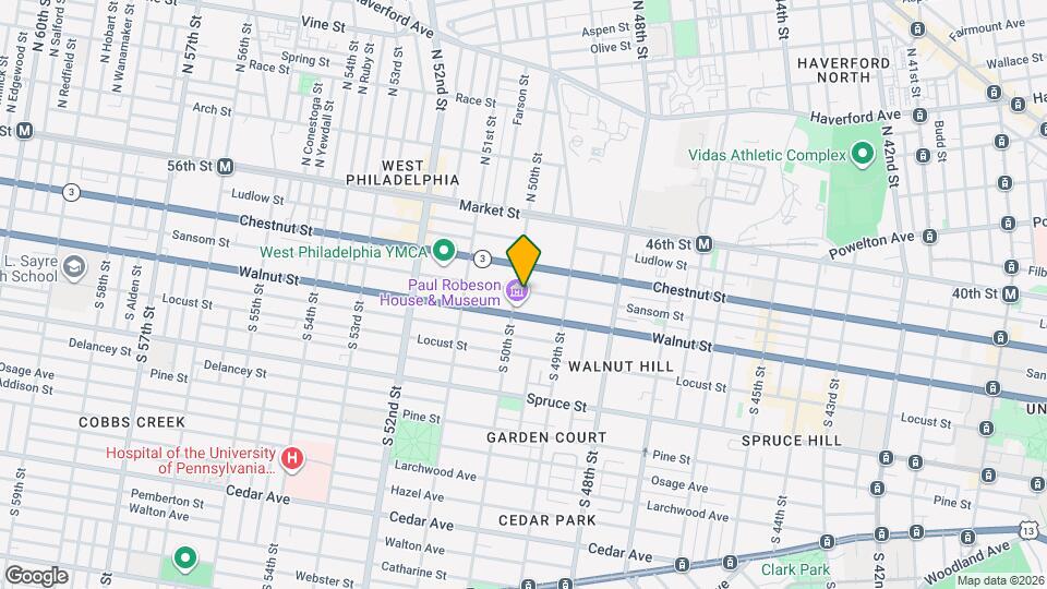 129 S 50th St Map and Location Details