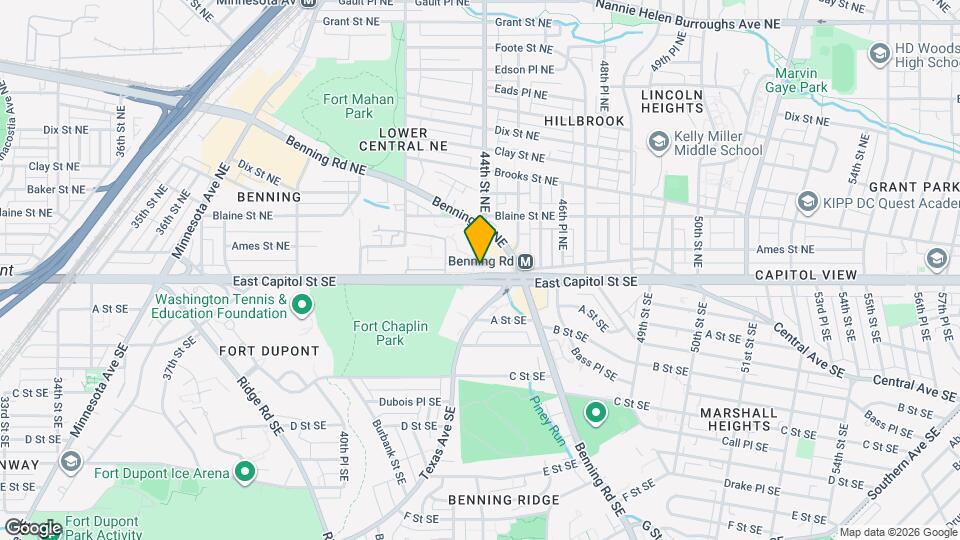 4270 East Capitol St NE Map and Location Details