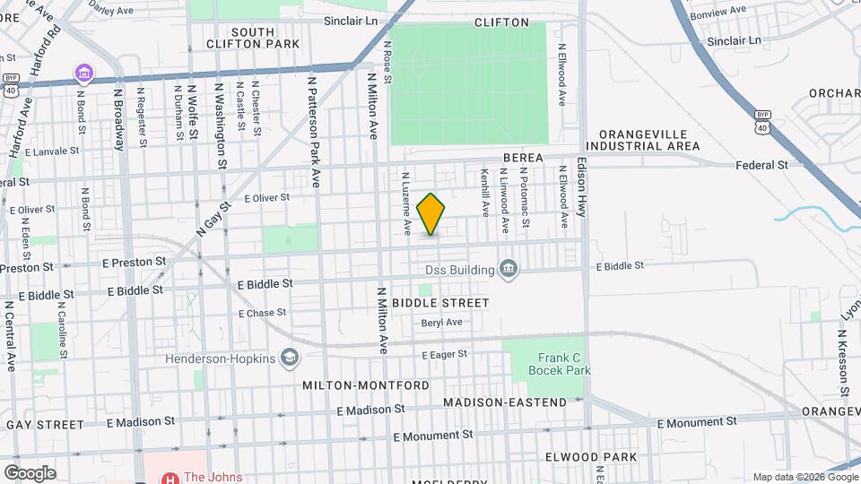 2626 E Preston St Mapa y Detalles de la Ubicación